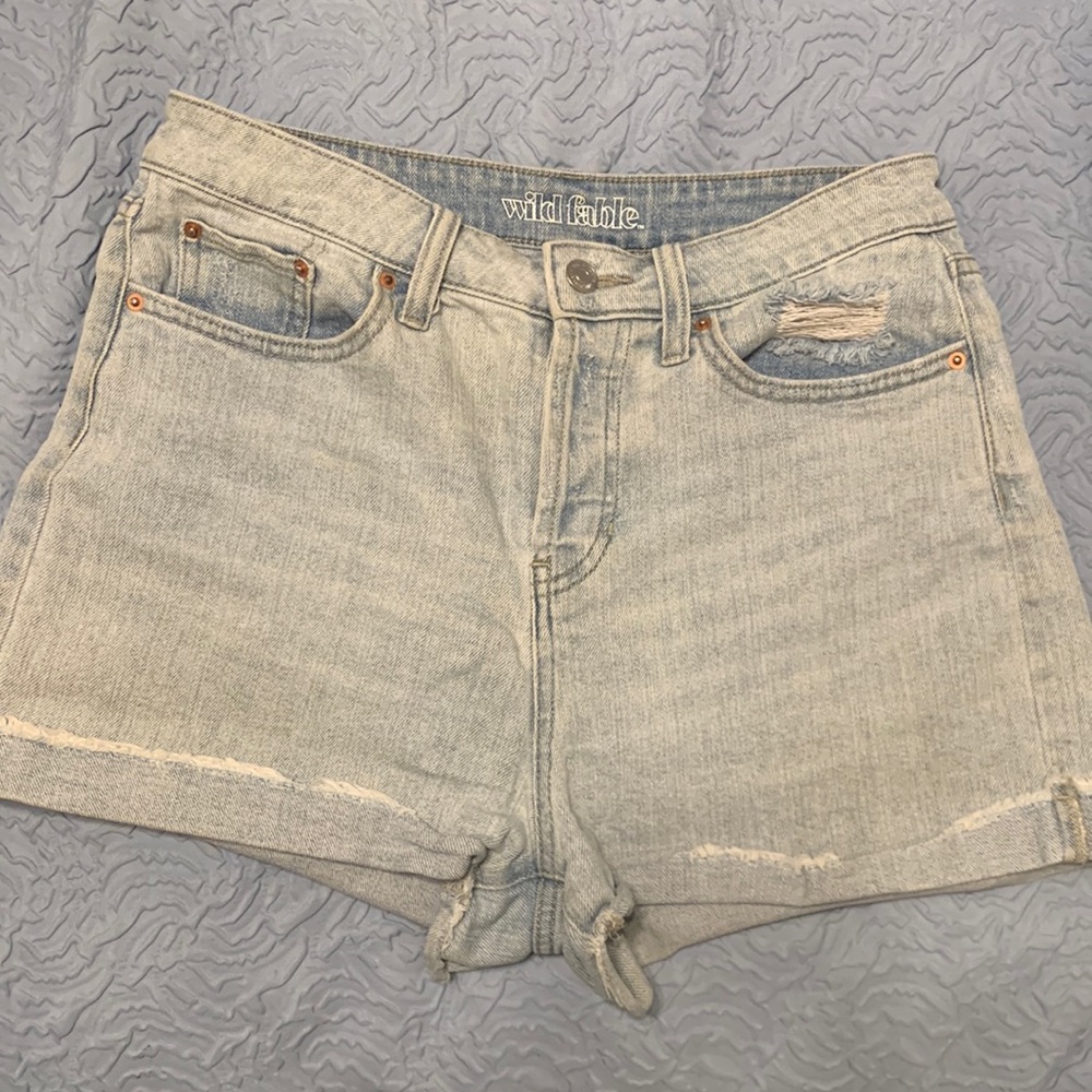 Denim, High Waisted Short - Size 6